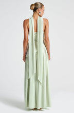 Aria – Sculpted Strapless Flow Maxi Dress