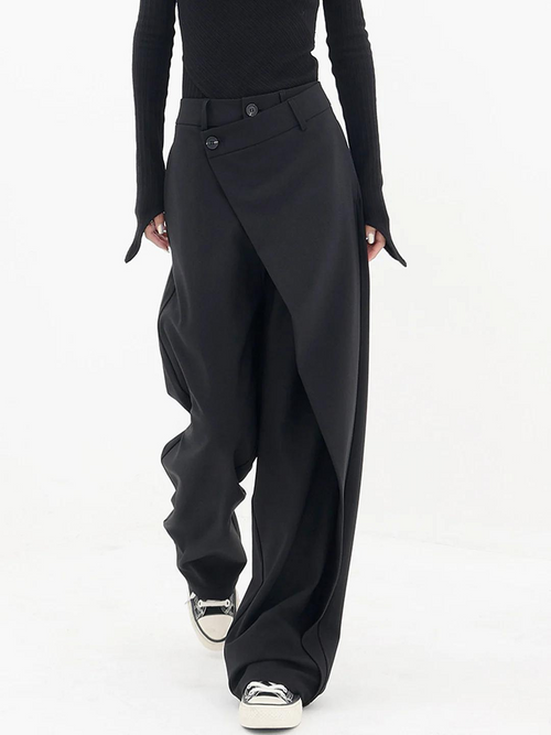 Abbie – High Waisted Wide Leg Trousers