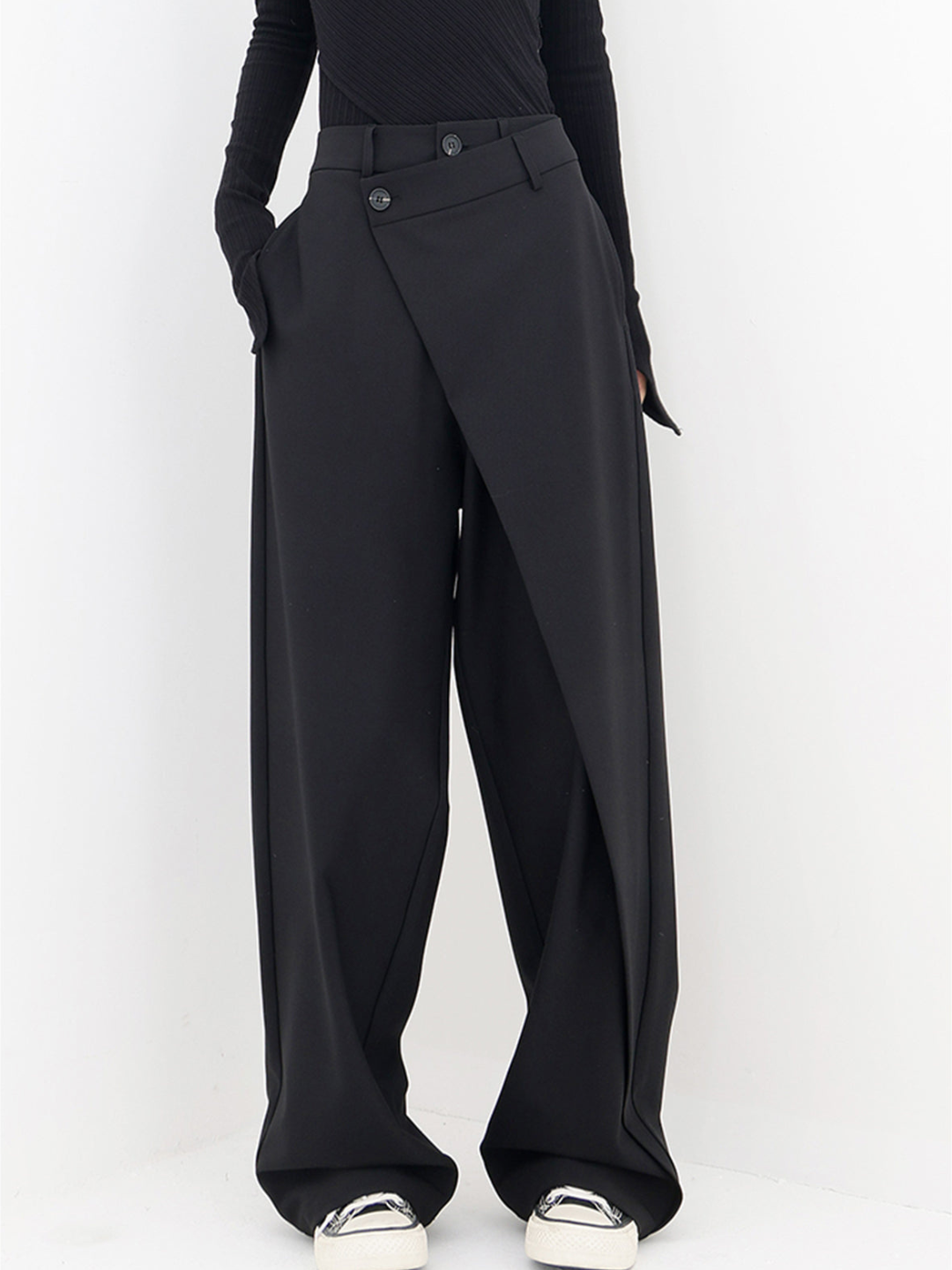 Abbie – High Waisted Wide Leg Trousers