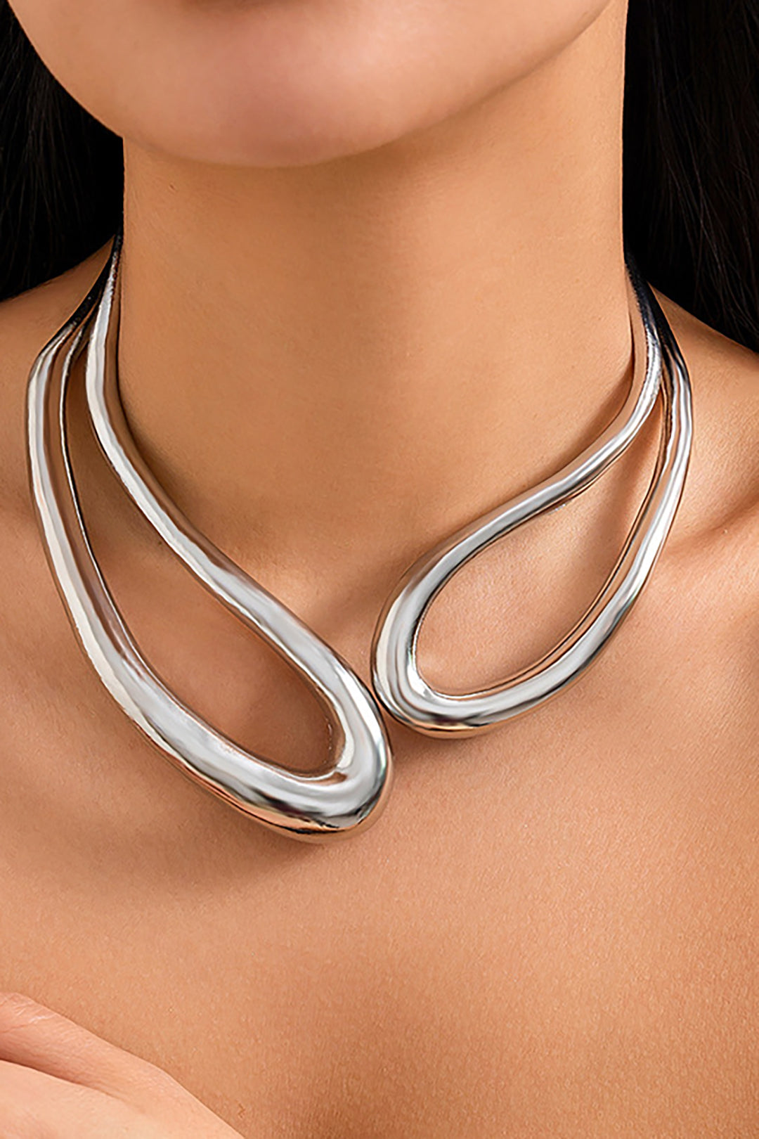 Asymmetric Cut-Out Necklace