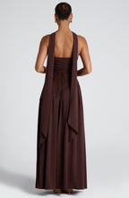 Aria – Sculpted Strapless Flow Maxi Dress