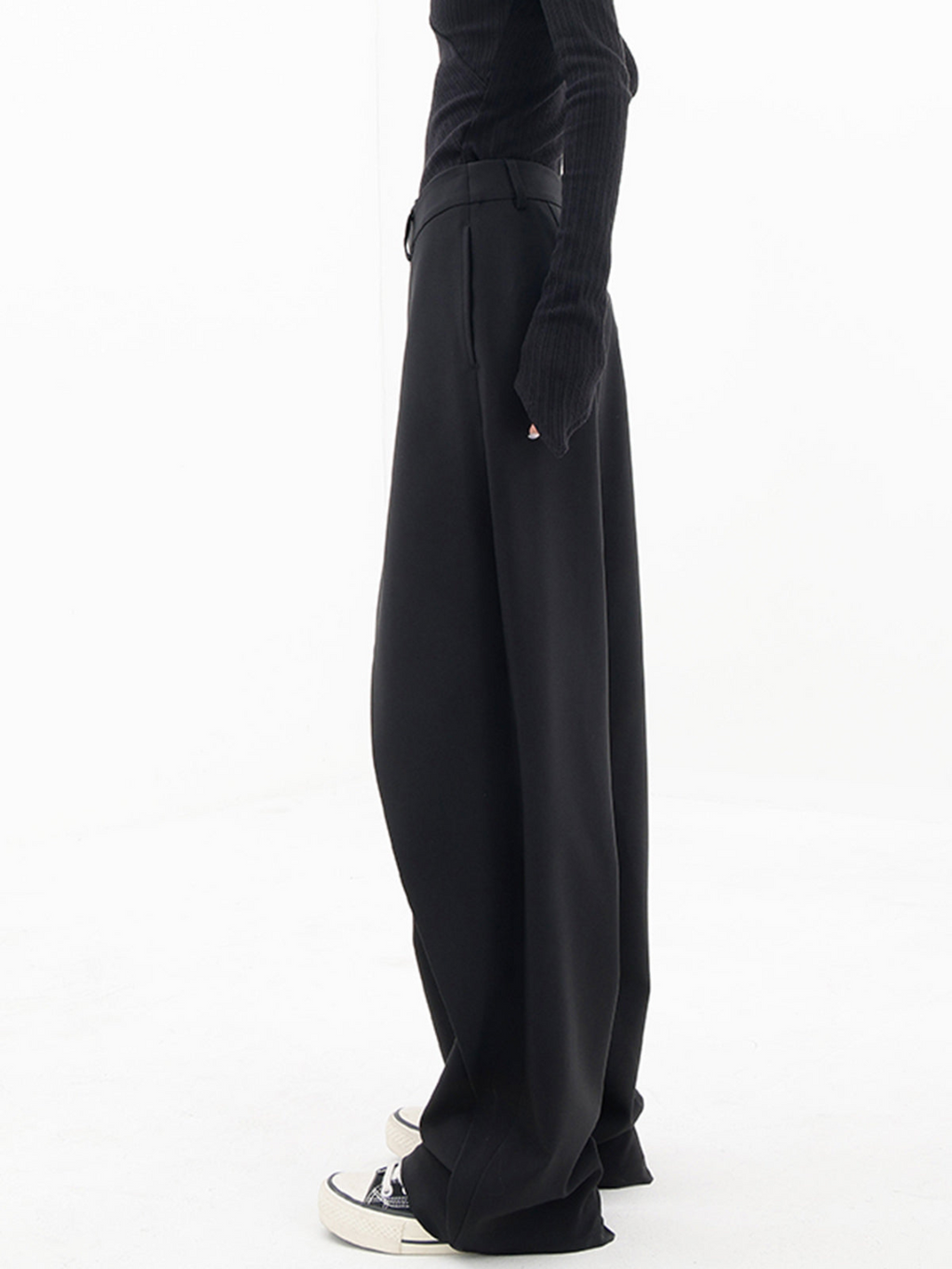 Abbie – High Waisted Wide Leg Trousers