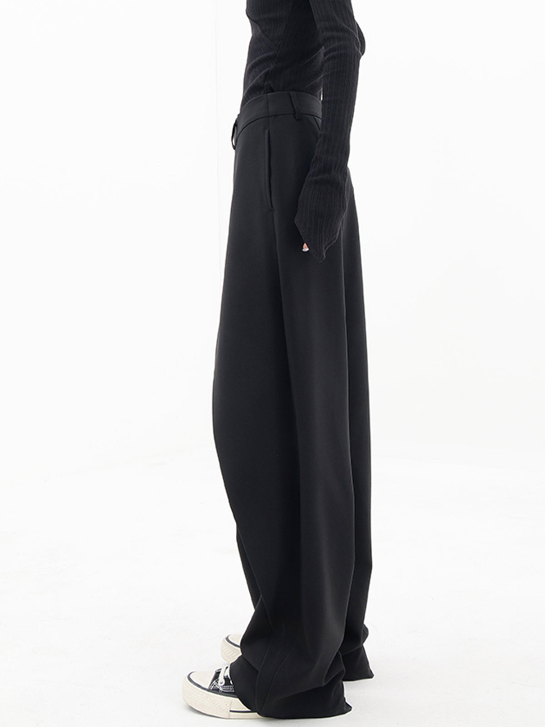 Abbie – High Waisted Wide Leg Trousers