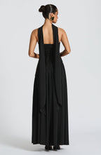 Aria – Sculpted Strapless Flow Maxi Dress