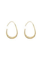 Pendientes Ovalados de Metal