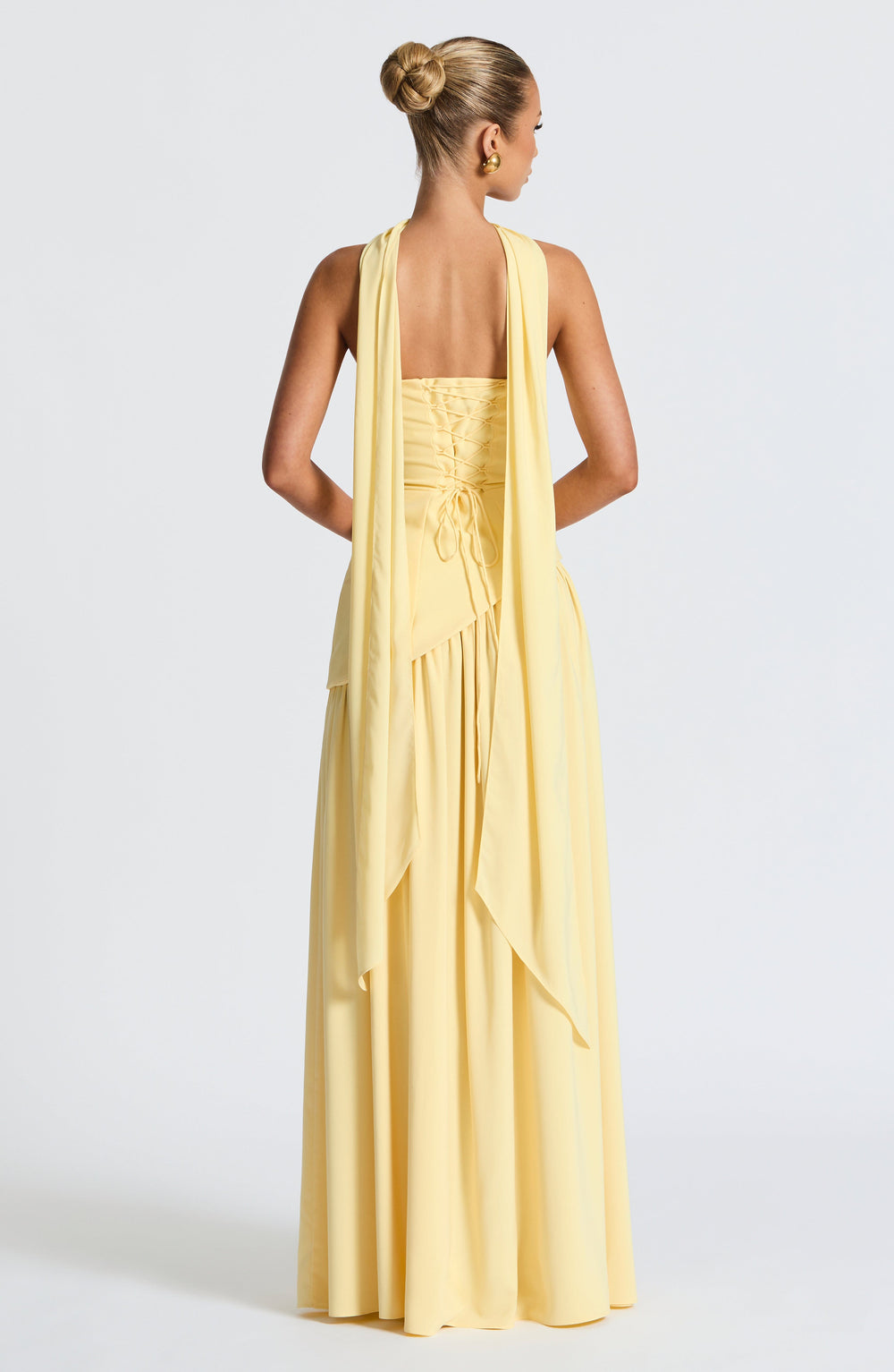 Aria – Sculpted Strapless Flow Maxi Dress
