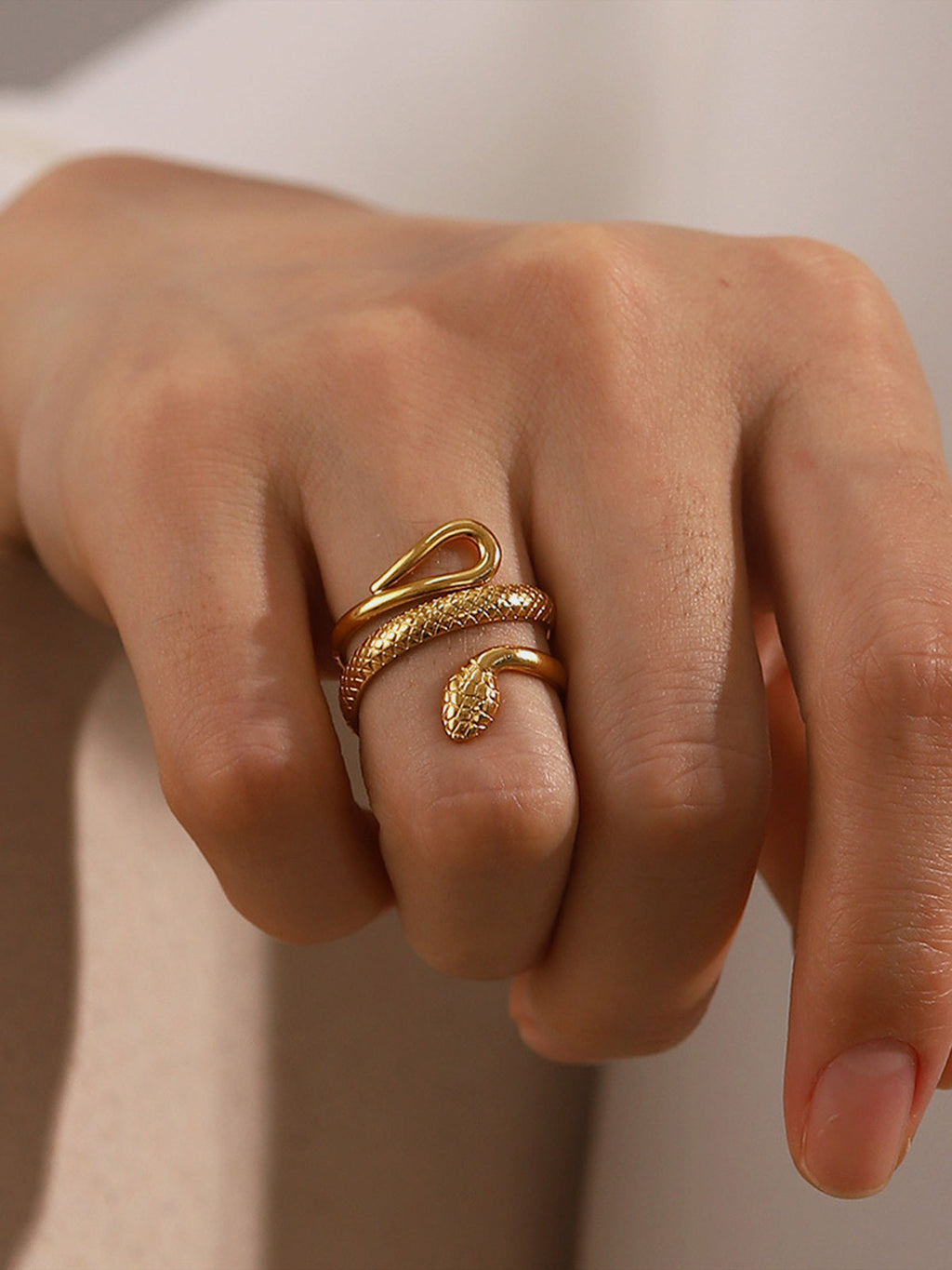 Luna's Adjustable Snake Ring