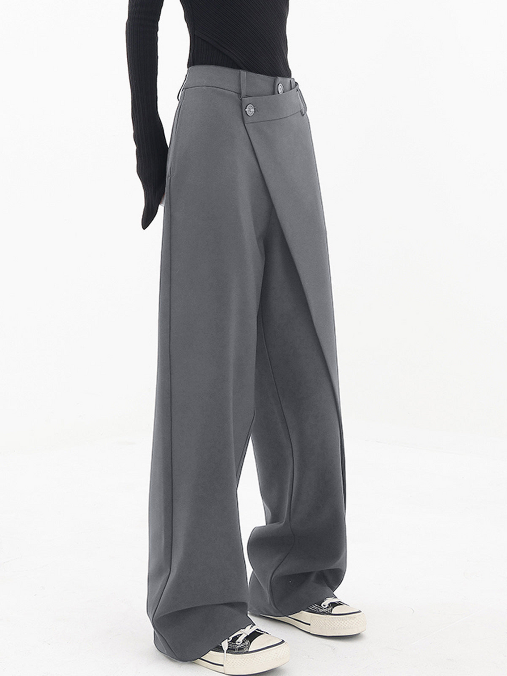 Abbie – High Waisted Wide Leg Trousers