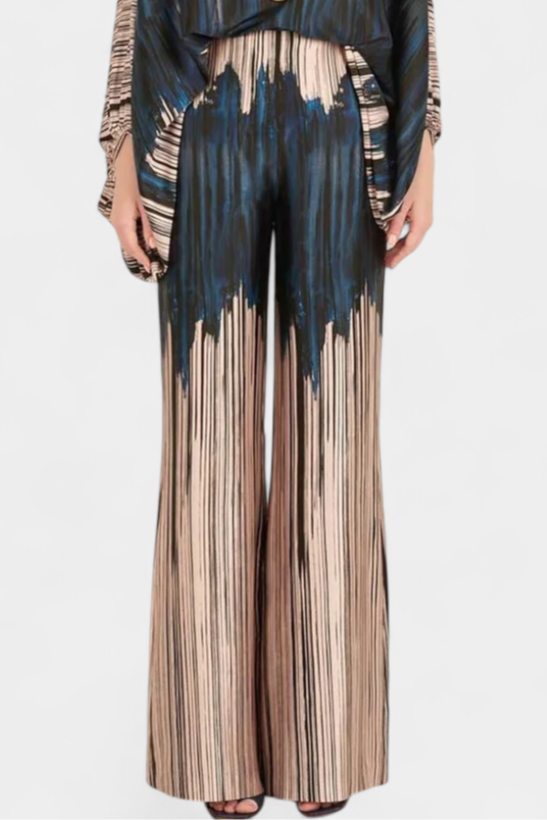 Alessia – Off Shoulder Printed Wide Leg Two Piece Set