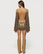 Monroe – Open Back Chain Mini Dress