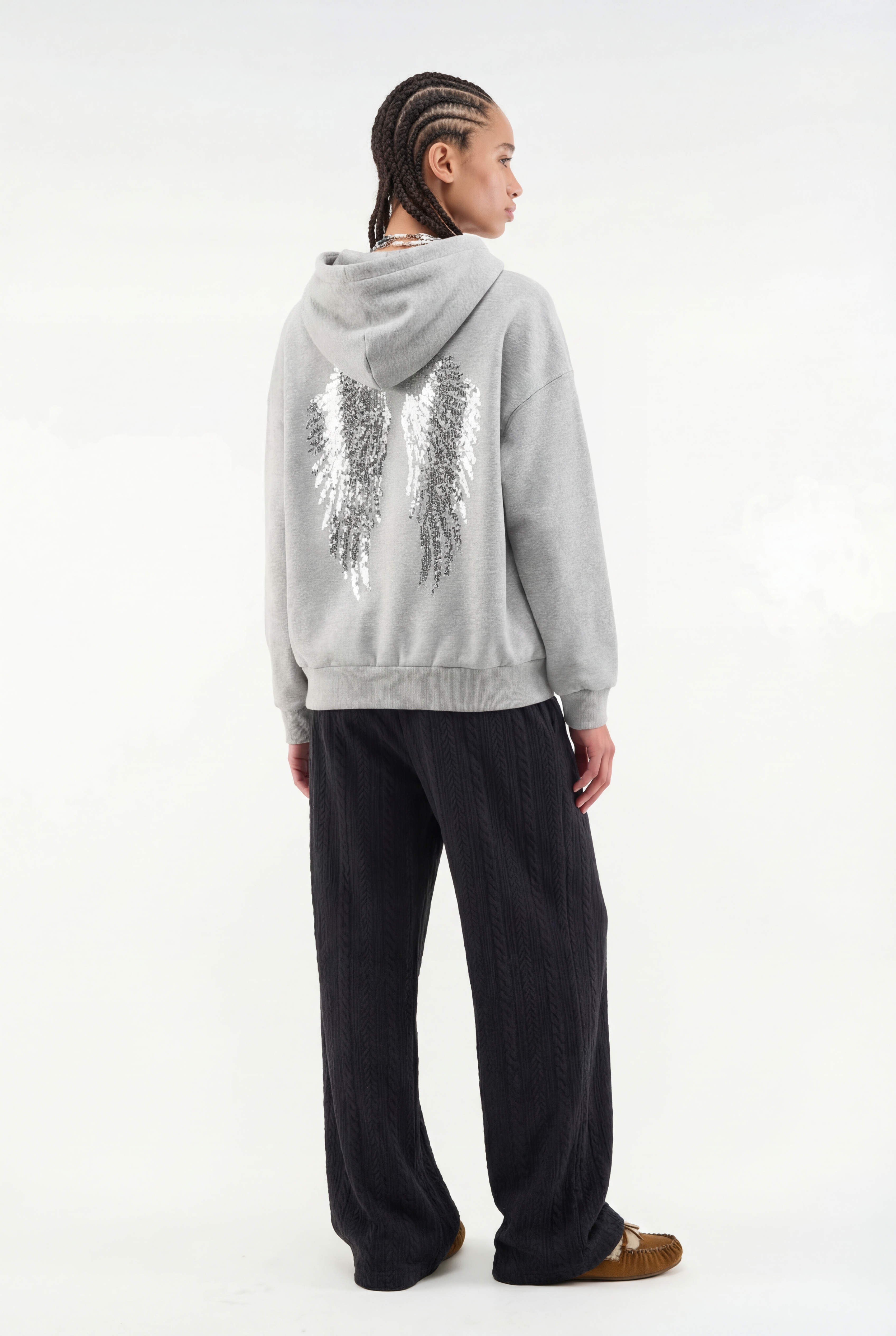 Indiana - Angel Wing Zip Hoodie